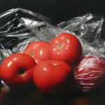 Still life, Tomatoes and Plastic Bag